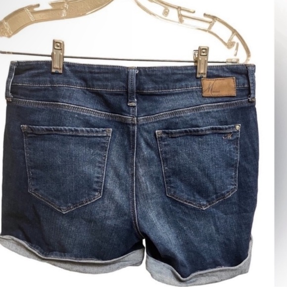 MAVI Rolled rolled Cuff Jean Shorts Women's dark wash vacation outdoors summer - Picture 6 of 12